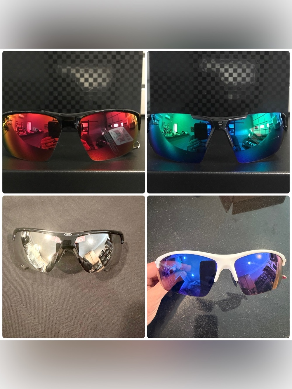 Rawlings Black Sport Sunglasses with Mirrored Lenses- 1 pair